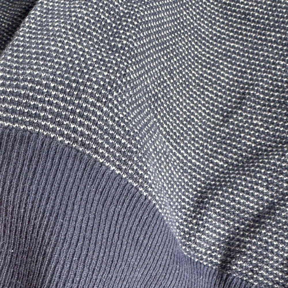 J. Crew Men's Navy and Charcoal Crewneck Sweater